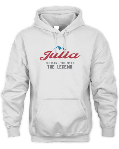 The Man The Myth The Legend Coors Light Beer T-Shirt JULIA M1-S84 / Unisex Hoodie / white