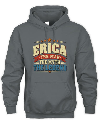 The Man The Myth The Legend Ribbon Vintage T-Shirt ERICA M1-56 / Unisex Hoodie / charcoal