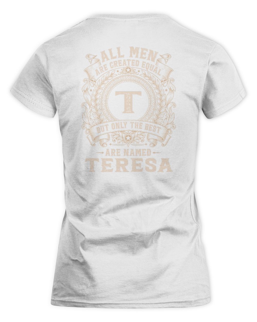 All Men Are Created Equal Cool Logo Shirt TERESA M1-60 / Women's Standard T-Shirt / white