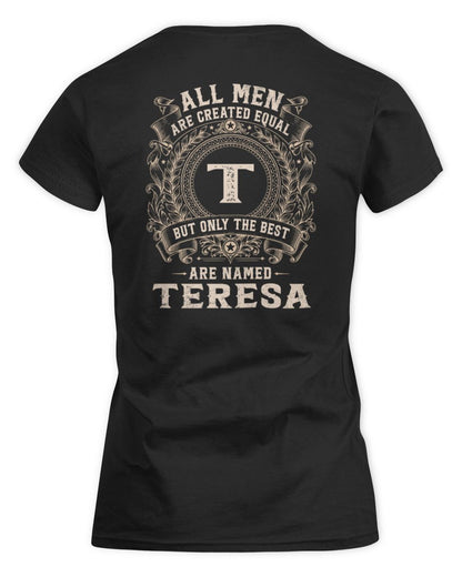 All Men Are Created Equal Cool Logo Shirt TERESA M1-60 / Women's Standard T-Shirt / black