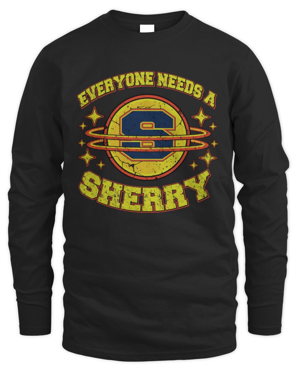 Everyone Needs a Your Name Shirt SHERRY M1-76 / Men's Long Sleeved T-Shirt / black