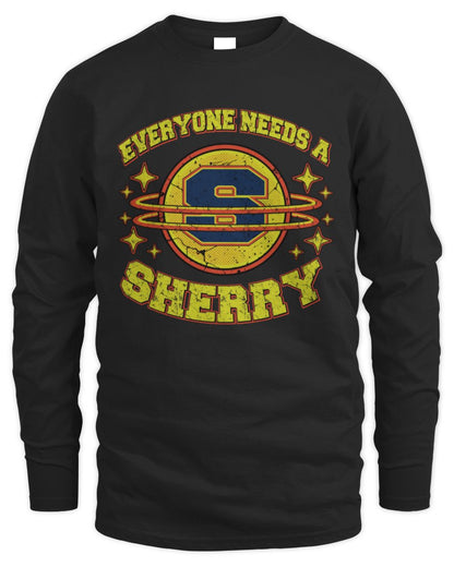 Everyone Needs a Your Name Shirt SHERRY M1-76 / Men's Long Sleeved T-Shirt / black