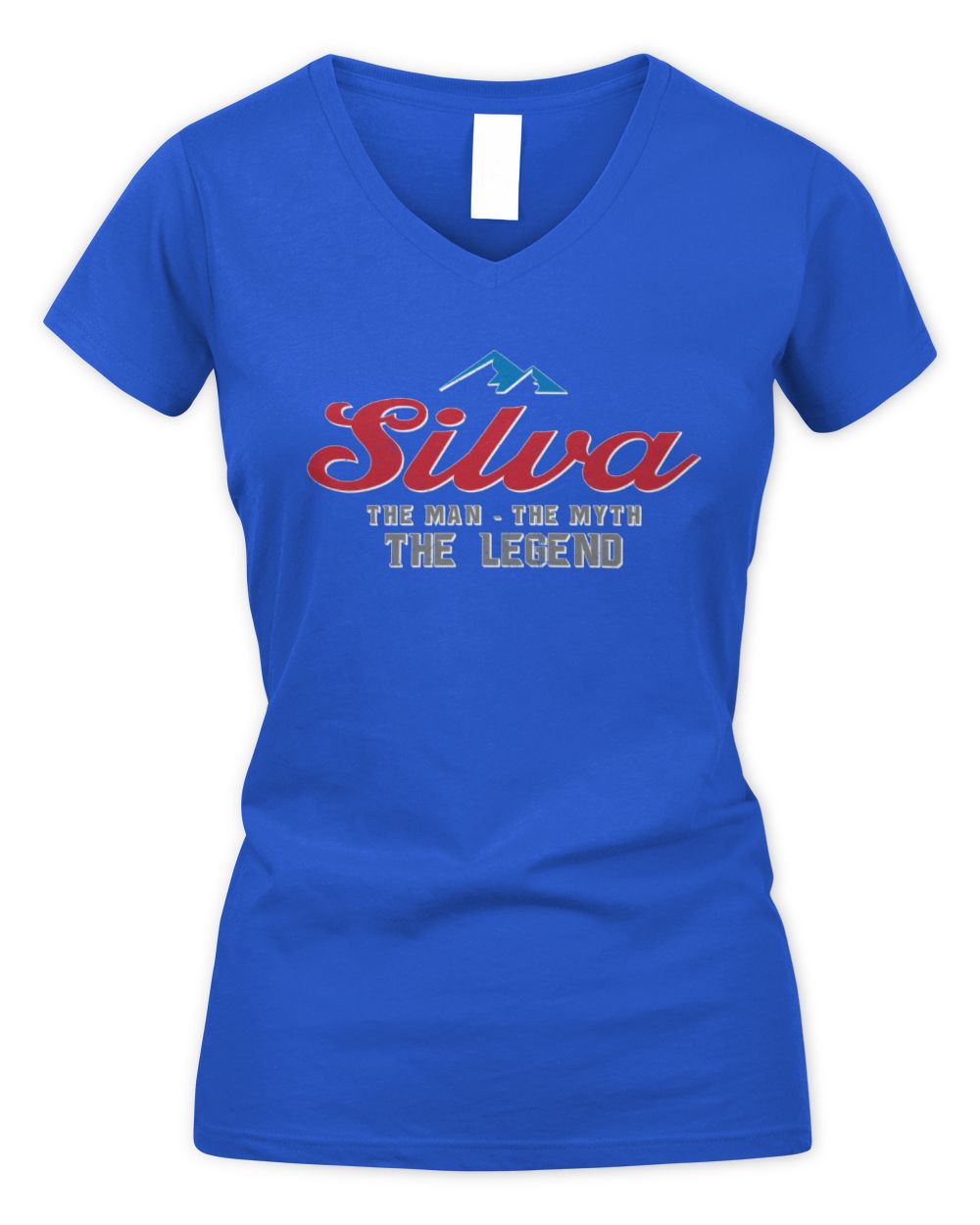 The Man The Myth The Legend Coors Light Beer T-Shirt SILVA M1-S84 / Women's V-Neck T-Shirt / royal