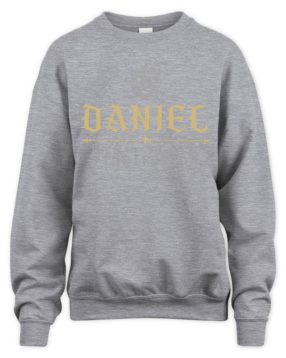 The Man The Myth The Legend Western Shirt DANIEL M1-78 / Unisex Sweatshirt / sport grey