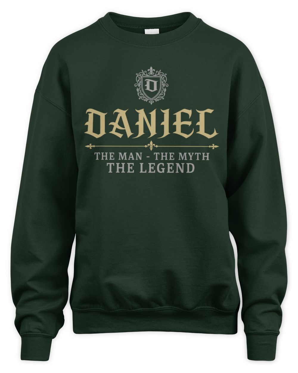 The Man The Myth The Legend Western Shirt DANIEL M1-78 / Unisex Sweatshirt / forest green