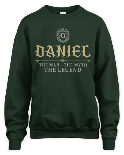 The Man The Myth The Legend Western Shirt DANIEL M1-78 / Unisex Sweatshirt / forest green
