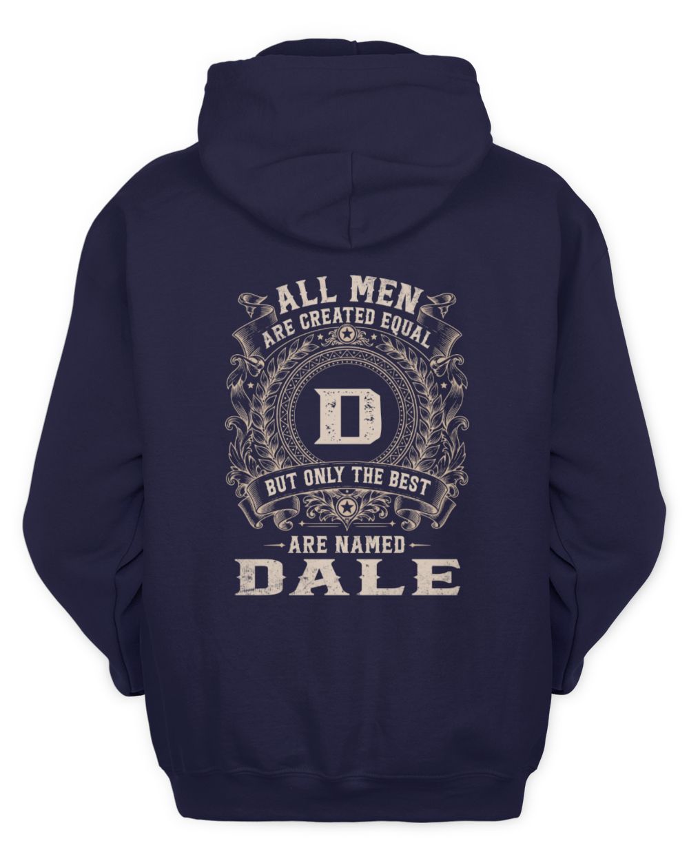 All Men Are Created Equal Cool Logo Shirt DALE M1-60 / Unisex Hoodie / navy