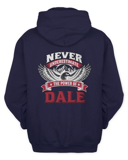 Never Underestimate Your Name Eagle Mountain Shirt DALE M1-61 / Unisex Hoodie / navy