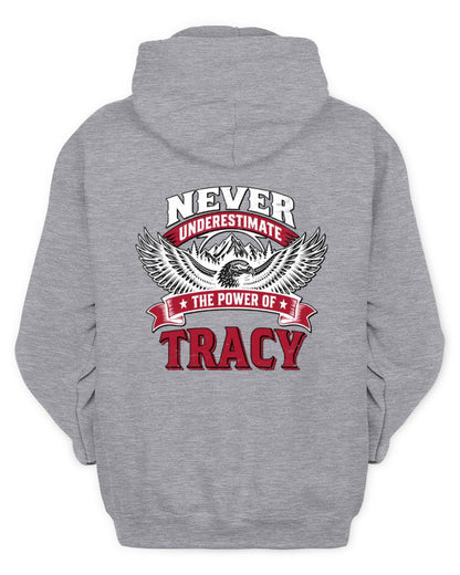 Never Underestimate Your Name Eagle Mountain Shirt TRACY M1-61 / Unisex Hoodie / sport grey