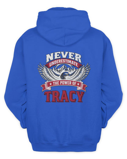 Never Underestimate Your Name Eagle Mountain Shirt TRACY M1-61 / Unisex Hoodie / royal