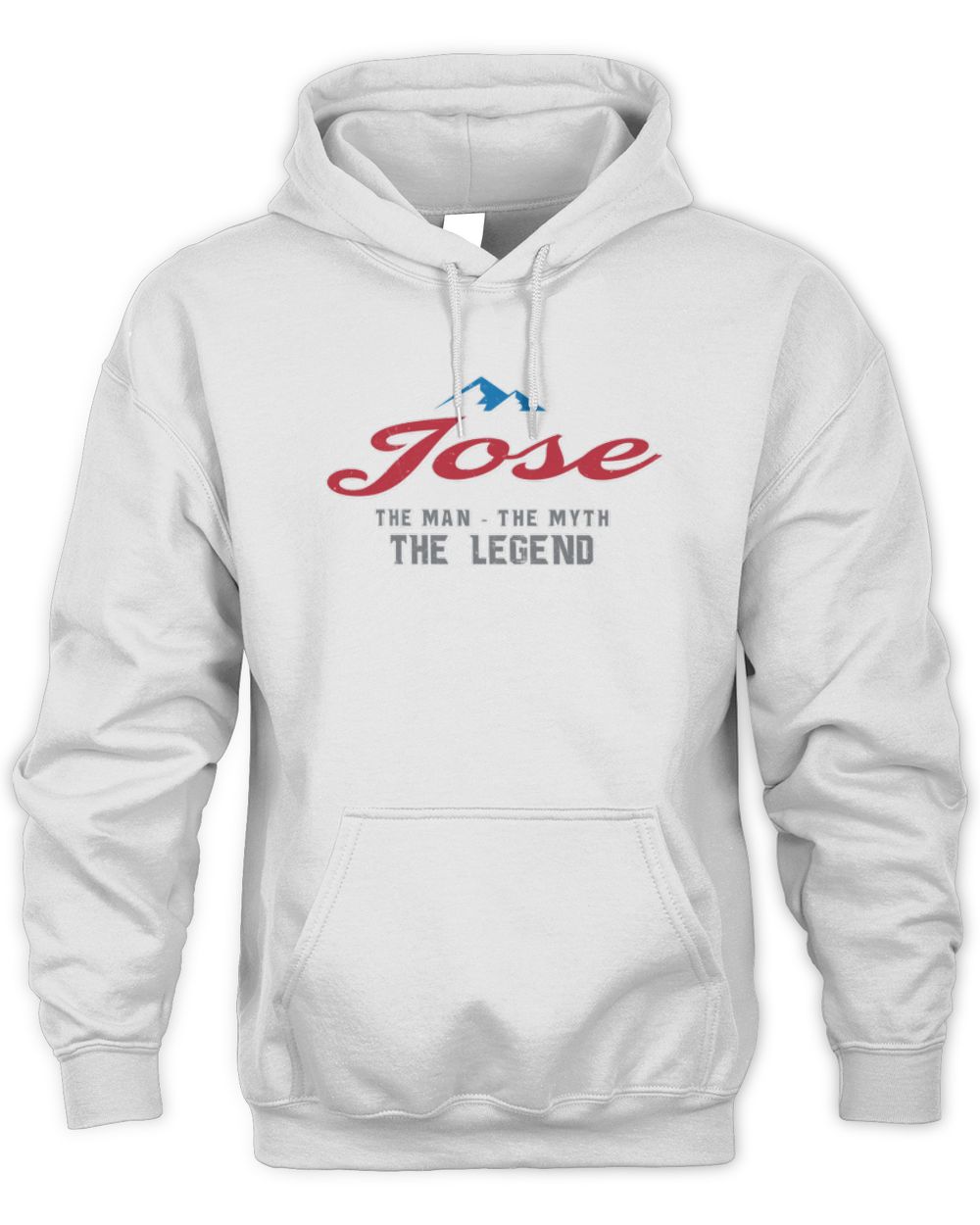 The Man The Myth The Legend Coors Light Beer T-Shirt JOSE M1-S84 / Unisex Hoodie / white