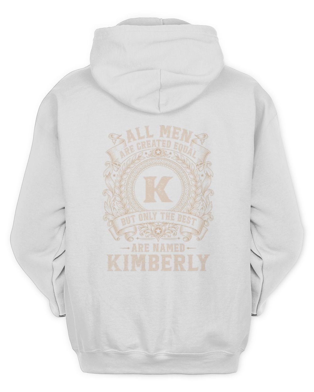 All Men Are Created Equal Cool Logo Shirt KIMBERLY M1-60 / Unisex Hoodie / white