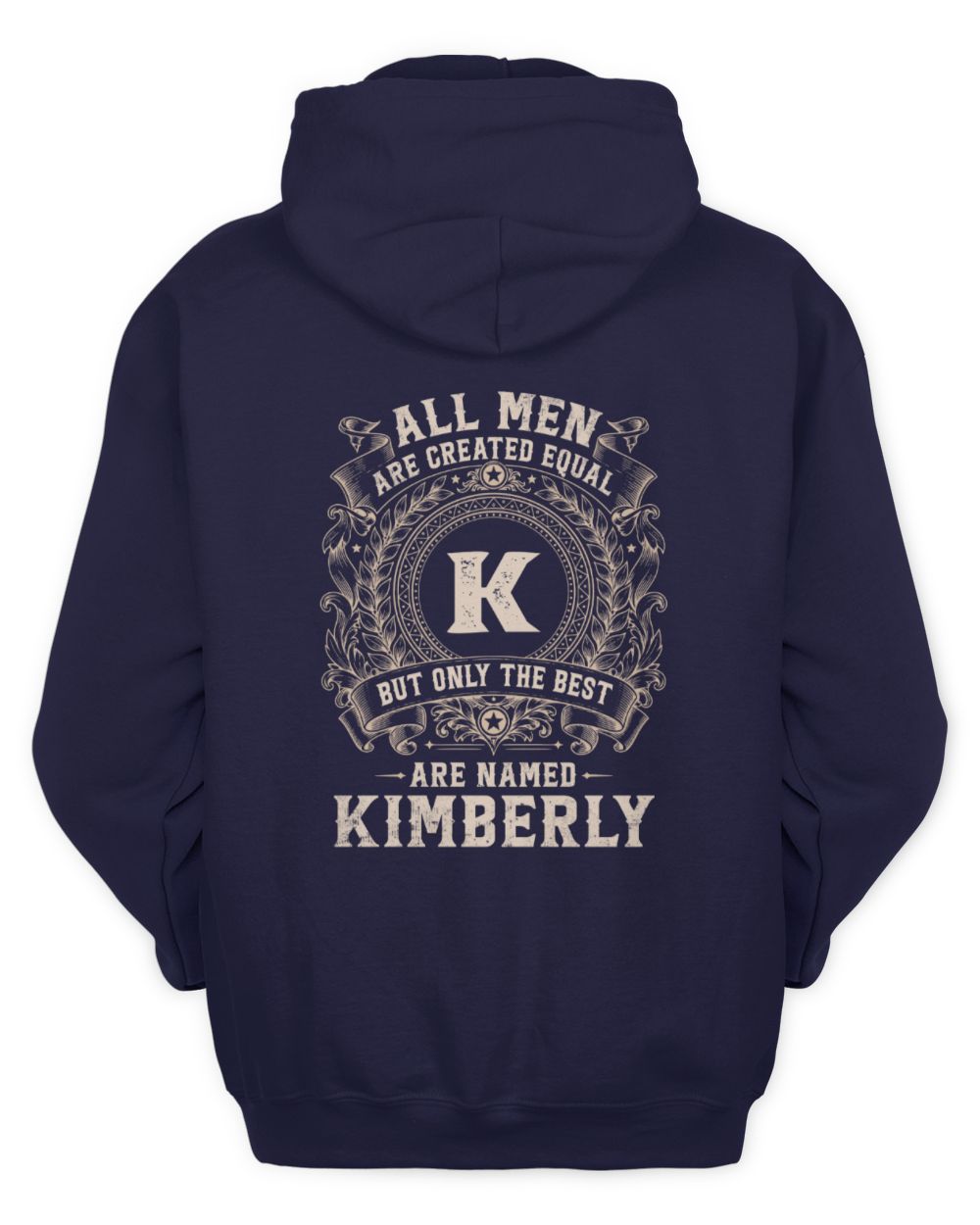 All Men Are Created Equal Cool Logo Shirt KIMBERLY M1-60 / Unisex Hoodie / navy