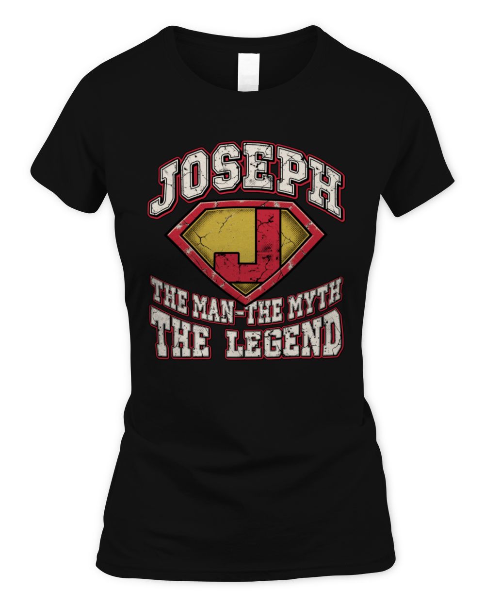 The Man The Myth The Legend Superman Graphic T-Shirt JOSEPH M1-74 / Women's Standard T-Shirt / black