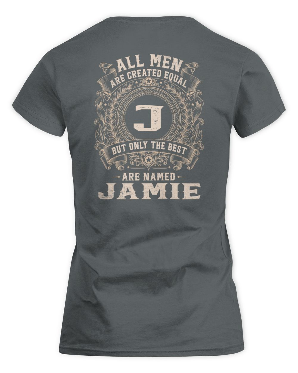 All Men Are Created Equal Cool Logo Shirt JAMIE M1-60 / Women's Standard T-Shirt / charcoal