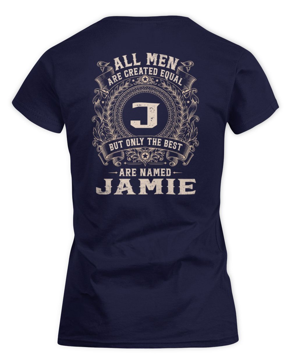 All Men Are Created Equal Cool Logo Shirt JAMIE M1-60 / Women's Standard T-Shirt / navy