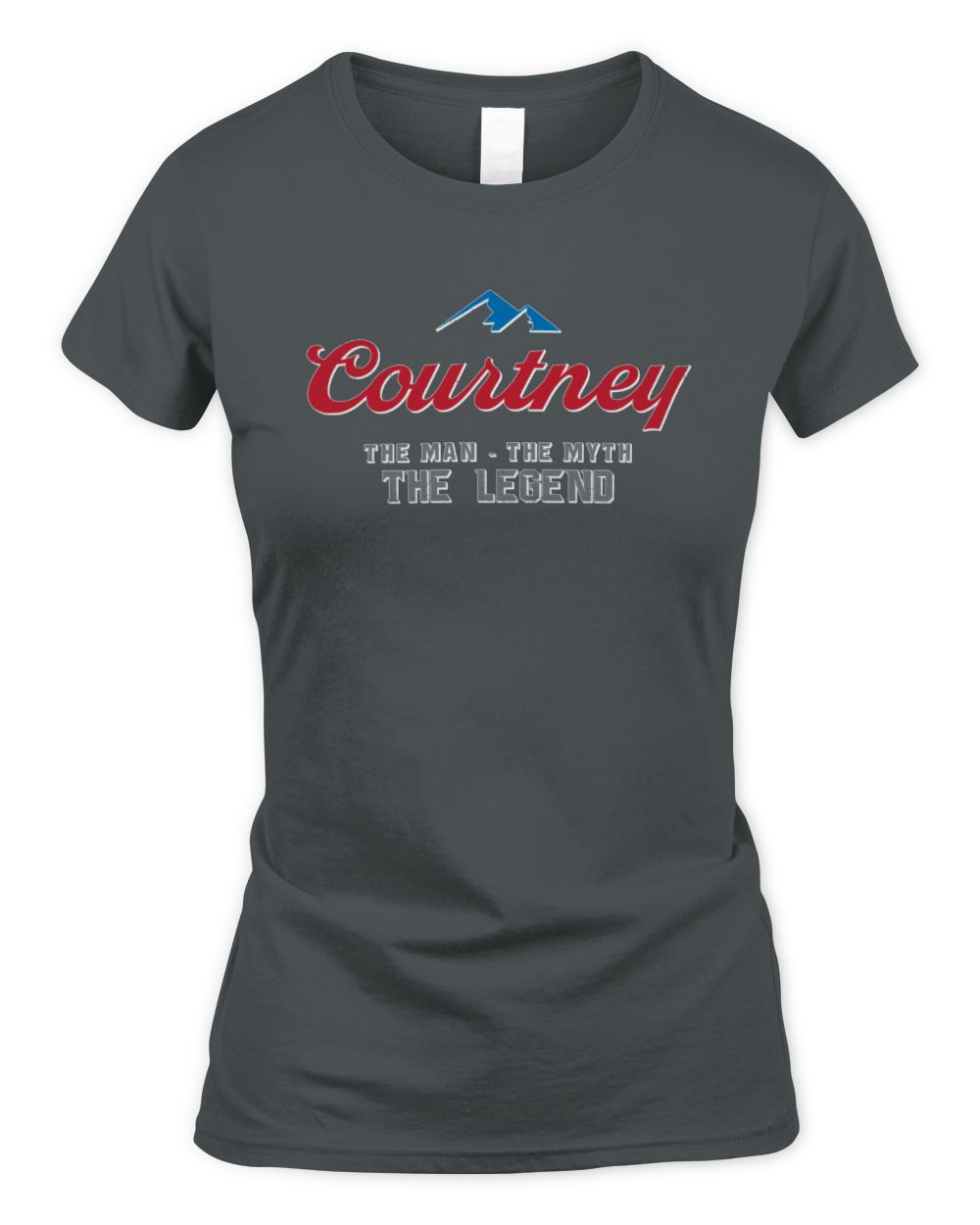 The Man The Myth The Legend Coors Light Beer T-Shirt COURTNEY M1-S84 / Women's Standard T-Shirt / charcoal