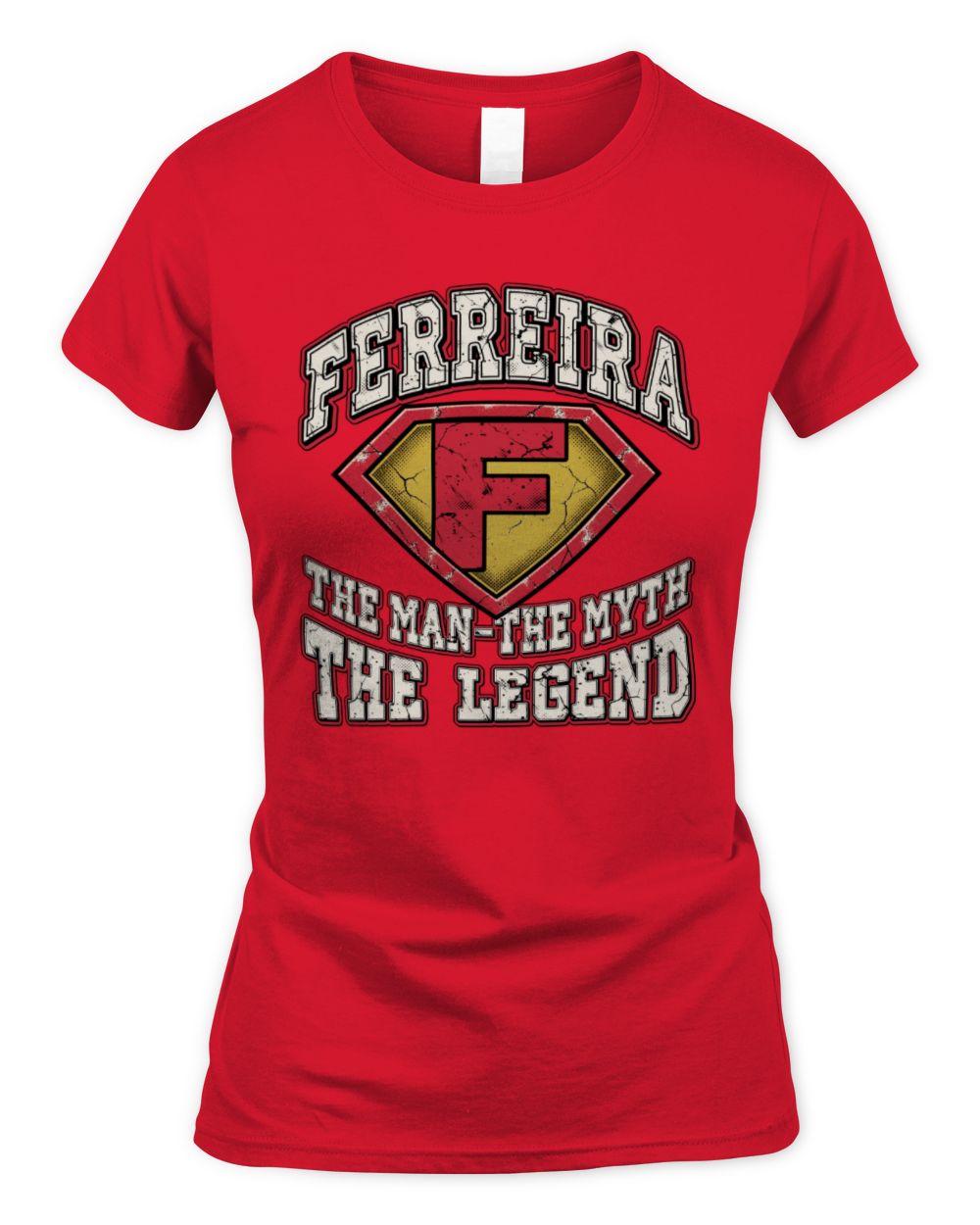 The Man The Myth The Legend Superman Graphic T-Shirt FERREIRA M1-74 / Women's Standard T-Shirt / red