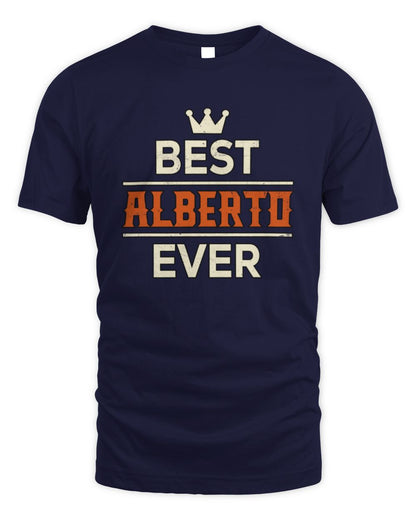 Best Your Name With Crown Shirt ALBERTO M1-59 / Unisex Standard T-Shirt / navy