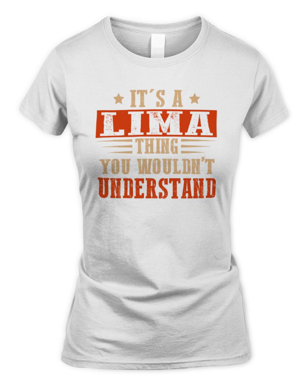 It's a Name Thing Personalized Funny Shirt LIMA M1-51 / Women's Standard T-Shirt / white
