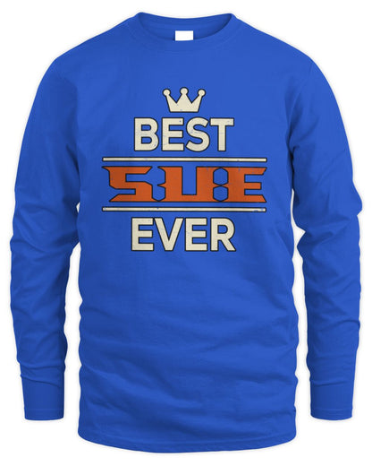 Best Your Name With Crown Shirt SUE M1-59 / Men's Long Sleeved T-Shirt / royal