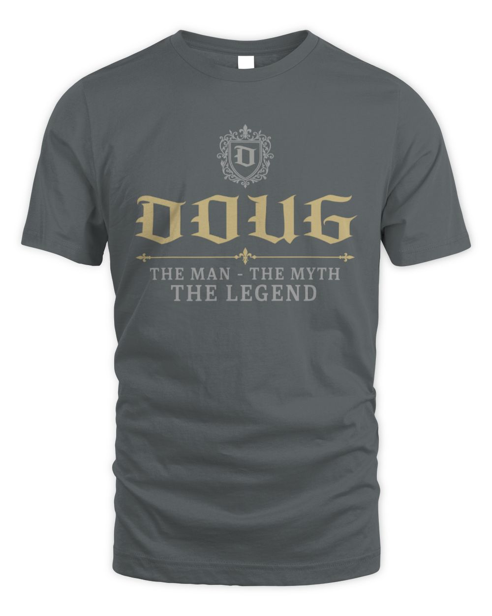 The Man The Myth The Legend Western Shirt DOUG M1-78 / Unisex Standard T-Shirt / charcoal
