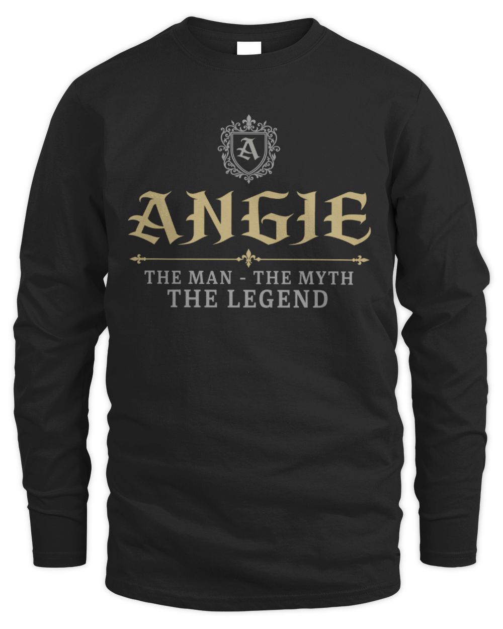The Man The Myth The Legend Western Shirt ANGIE M1-78 / Men's Long Sleeved T-Shirt / black