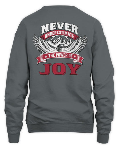 Never Underestimate Your Name Eagle Mountain Shirt JOY M1-61 / Unisex Sweatshirt / charcoal