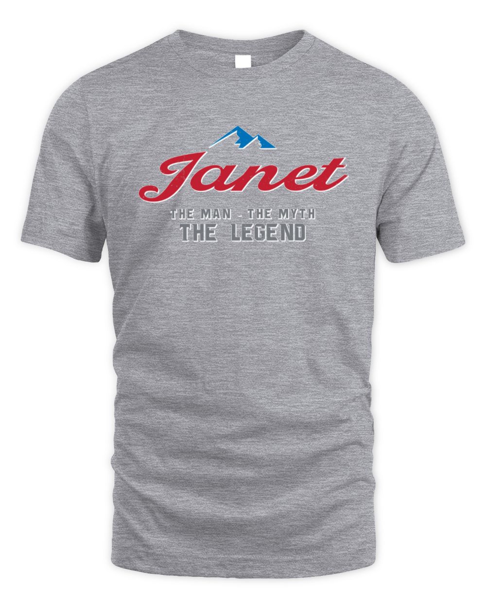 The Man The Myth The Legend Coors Light Beer T-Shirt JANET M1-S84 / Unisex Standard T-Shirt / sport grey