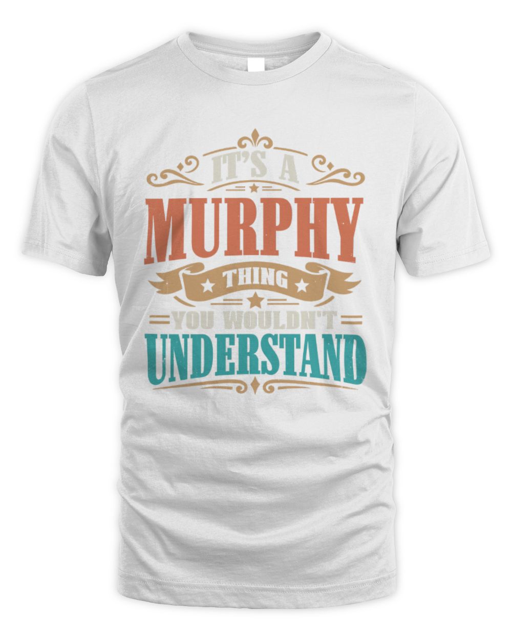 It’s a Name Thing Personalized Retro T-Shirt MURPHY M1-47 / Unisex Standard T-Shirt / white