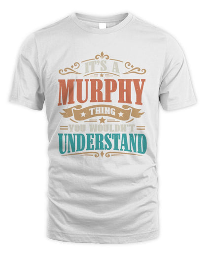 It’s a Name Thing Personalized Retro T-Shirt MURPHY M1-47 / Unisex Standard T-Shirt / white