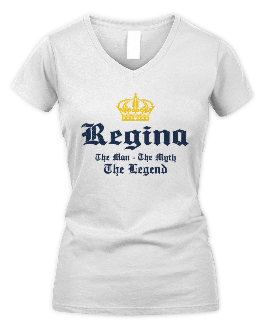 The Man The Myth The Legend Corona Beer T-Shirt REGINA M1-S83 / Women's V-Neck T-Shirt / white