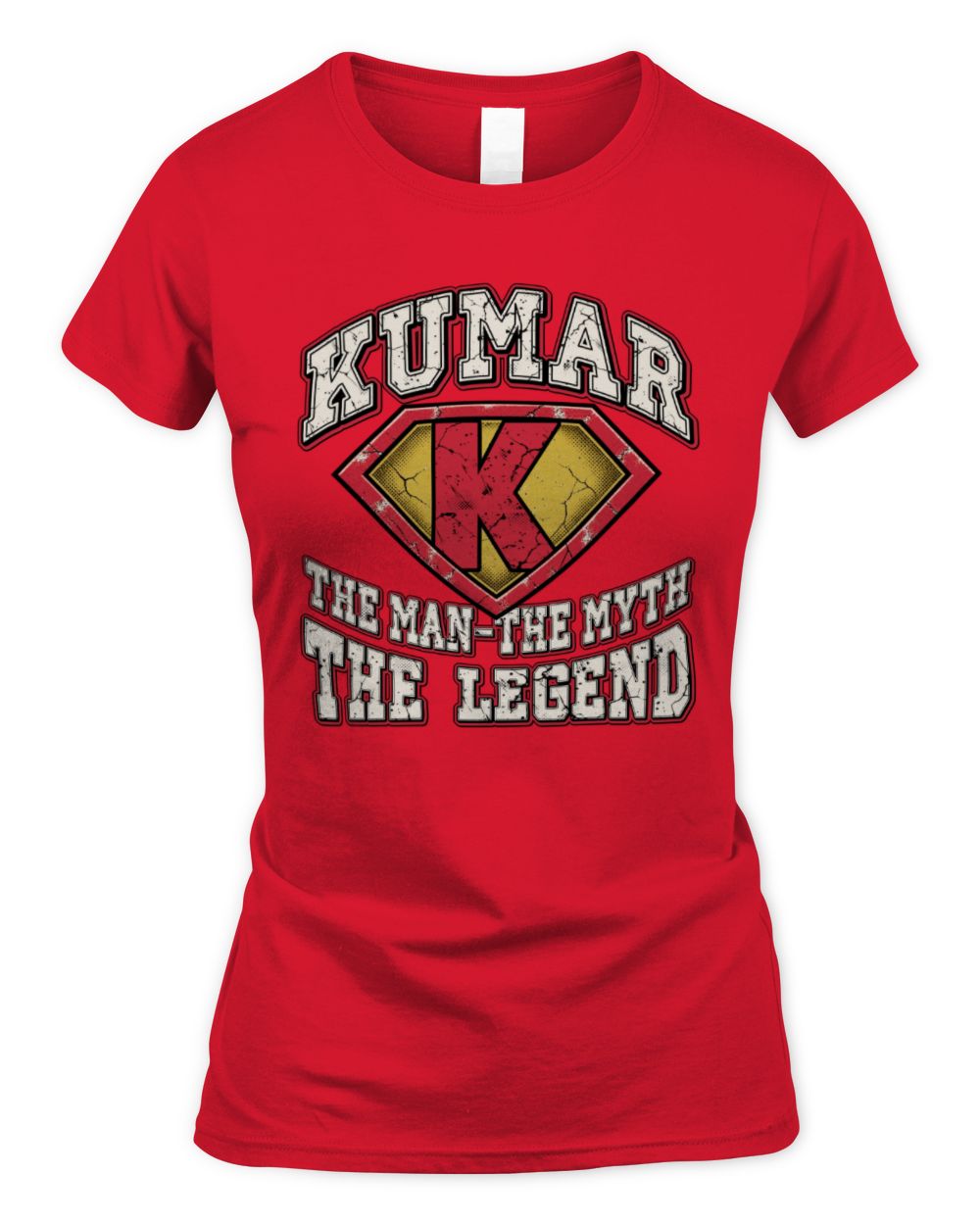 The Man The Myth The Legend Superman Graphic T-Shirt KUMAR M1-74 / Women's Standard T-Shirt / red