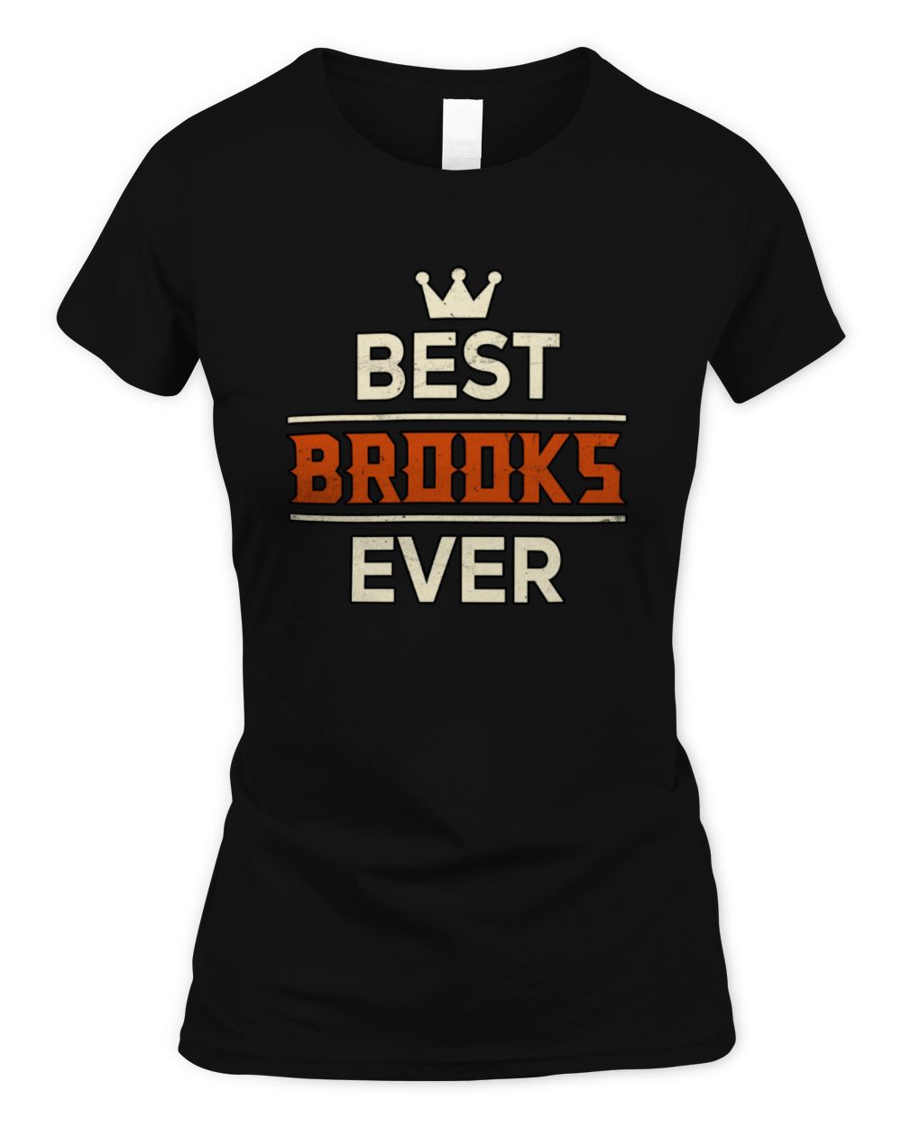 Best Your Name With Crown Shirt BROOKS M1-59 / Women's Standard T-Shirt / black