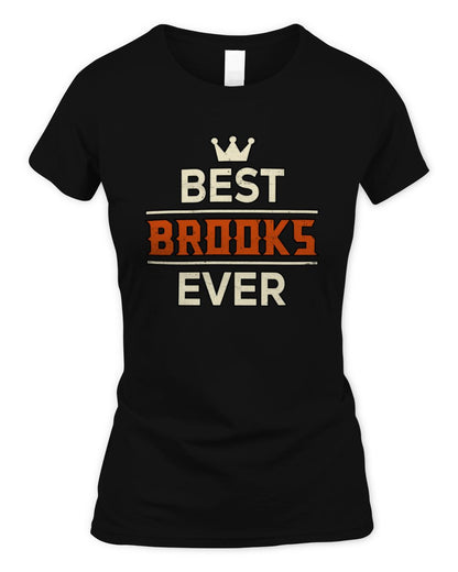 Best Your Name With Crown Shirt BROOKS M1-59 / Women's Standard T-Shirt / black