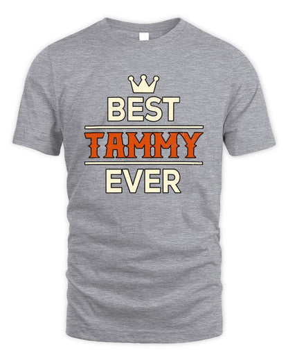 Best Your Name With Crown Shirt TAMMY M1-59 / Unisex Standard T-Shirt / sport grey