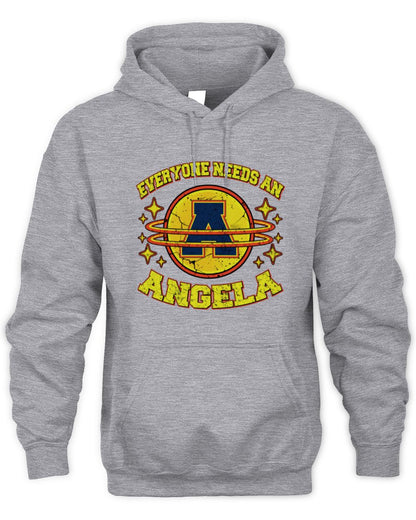 Everyone Needs a Your Name Shirt ANGELA M1-76 / Unisex Hoodie / sport grey