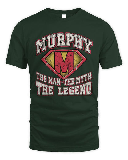 The Man The Myth The Legend Superman Graphic T-Shirt MURPHY M1-74 / Unisex Standard T-Shirt / forest green