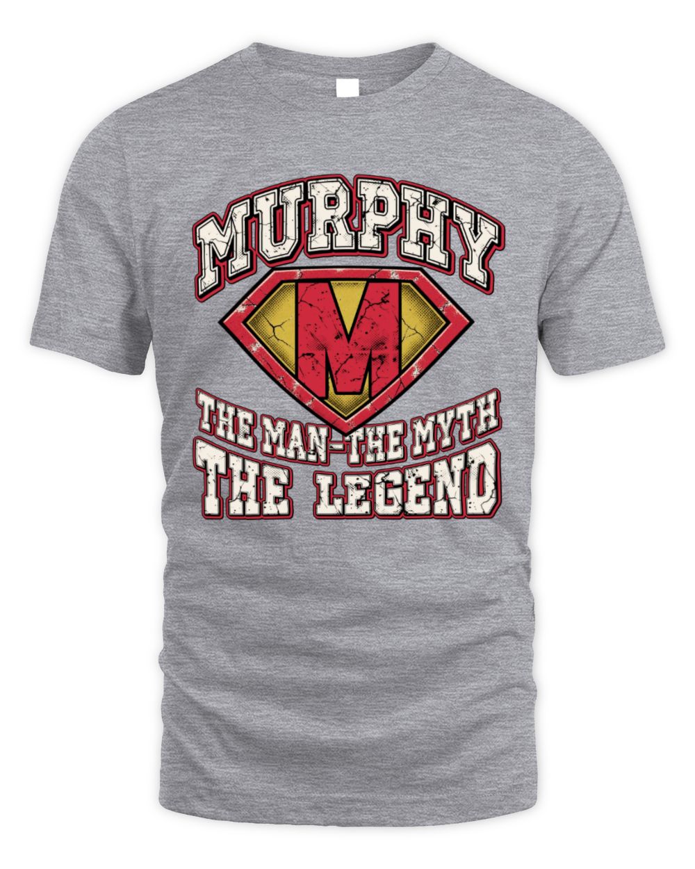 The Man The Myth The Legend Superman Graphic T-Shirt MURPHY M1-74 / Unisex Standard T-Shirt / sport grey