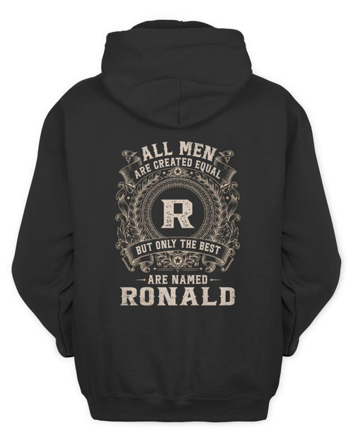 All Men Are Created Equal Cool Logo Shirt RONALD M1-60 / Unisex Hoodie / black