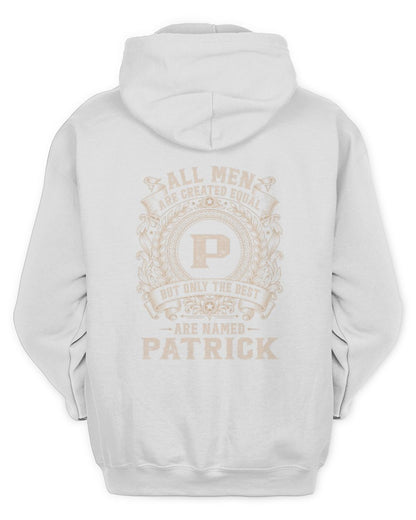 All Men Are Created Equal Cool Logo Shirt PATRICK M1-60 / Unisex Hoodie / white