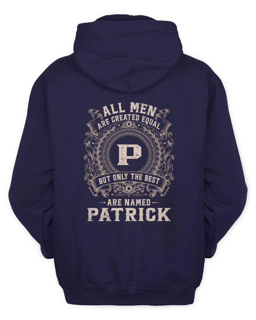 All Men Are Created Equal Cool Logo Shirt PATRICK M1-60 / Unisex Hoodie / navy
