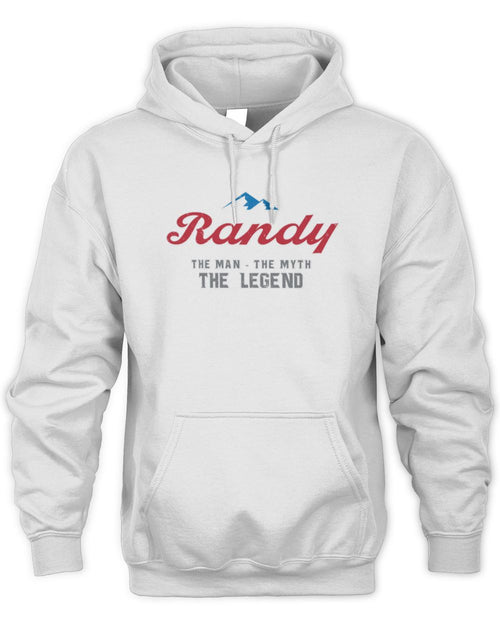 The Man The Myth The Legend Coors Light Beer T-Shirt RANDY M1-S84 / Unisex Hoodie / white