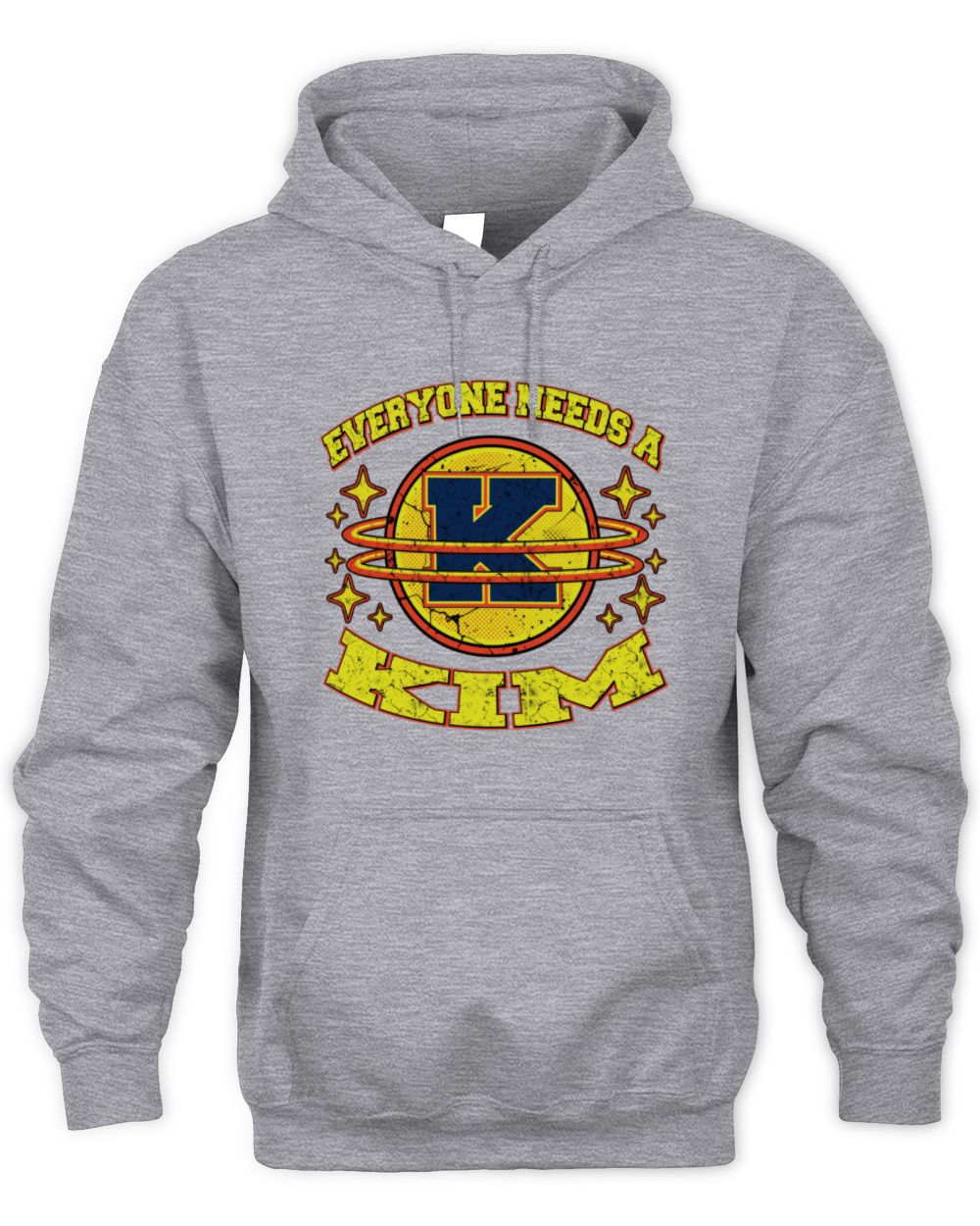 Everyone Needs a Your Name Shirt KIM M1-76 / Unisex Hoodie / sport grey