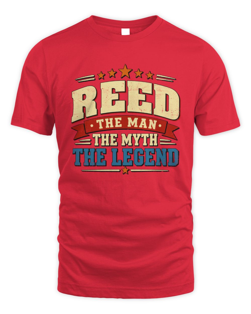 The Man The Myth The Legend Ribbon Vintage T-Shirt REED M1-56 / Unisex Standard T-Shirt / red