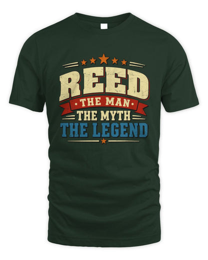 The Man The Myth The Legend Ribbon Vintage T-Shirt REED M1-56 / Unisex Standard T-Shirt / forest green