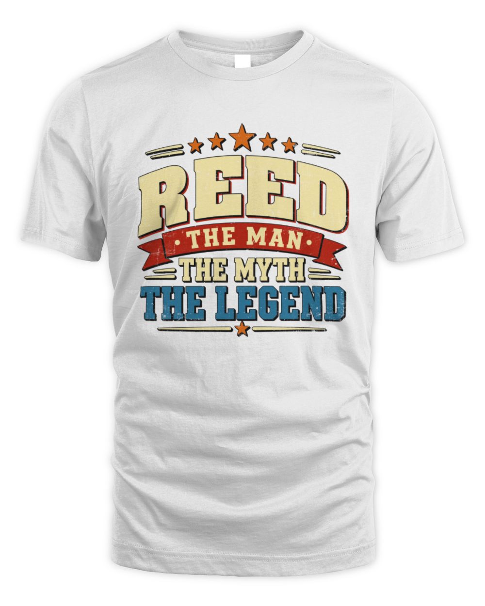 The Man The Myth The Legend Ribbon Vintage T-Shirt REED M1-56 / Unisex Standard T-Shirt / white