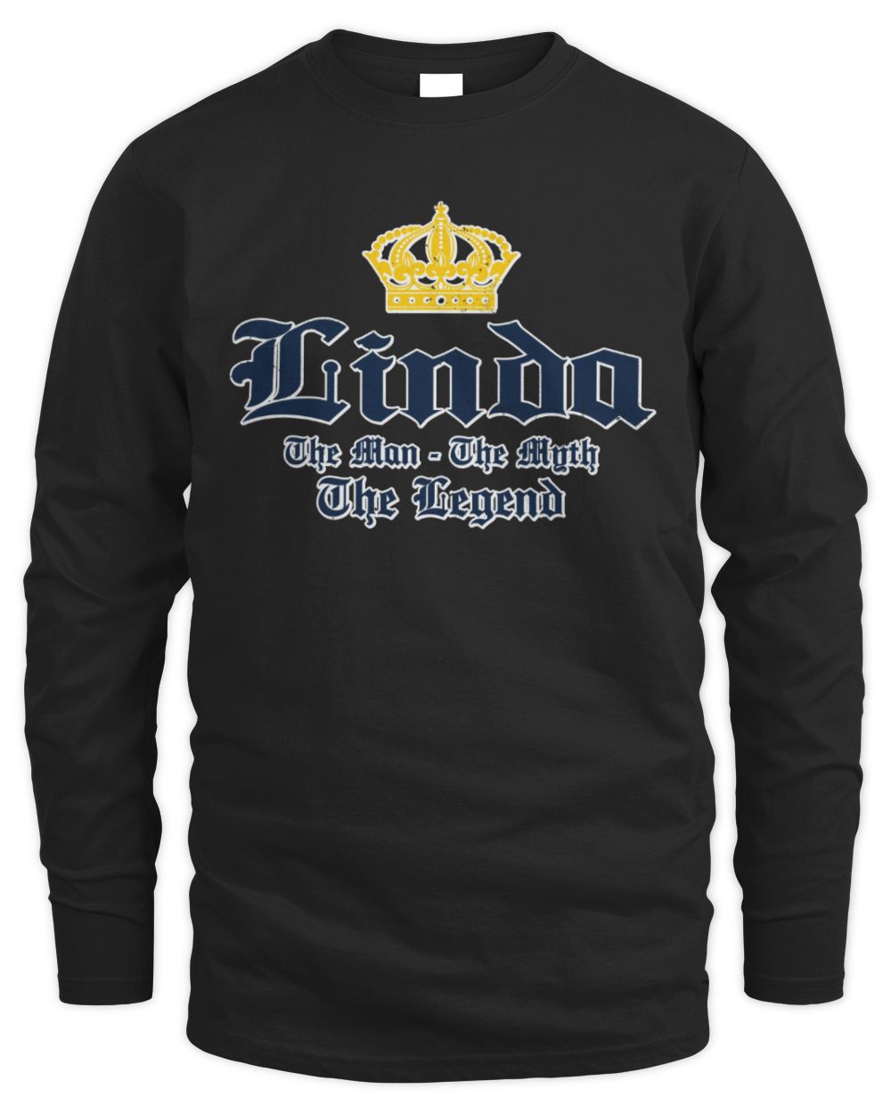 The Man The Myth The Legend Corona Beer T-Shirt LINDA M1-S83 / Men's Long Sleeved T-Shirt / black