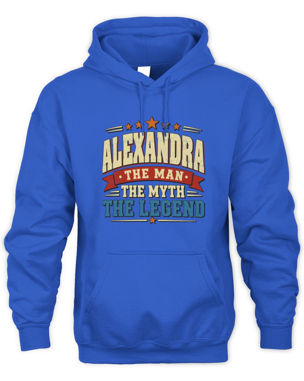 The Man The Myth The Legend Ribbon Vintage T-Shirt ALEXANDRA M1-56 / Unisex Hoodie / royal
