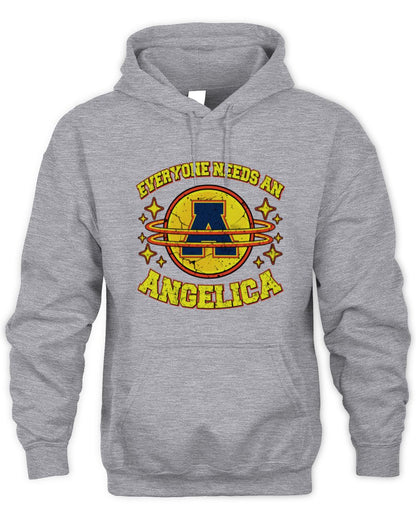 Everyone Needs a Your Name Shirt ANGELICA M1-76 / Unisex Hoodie / sport grey